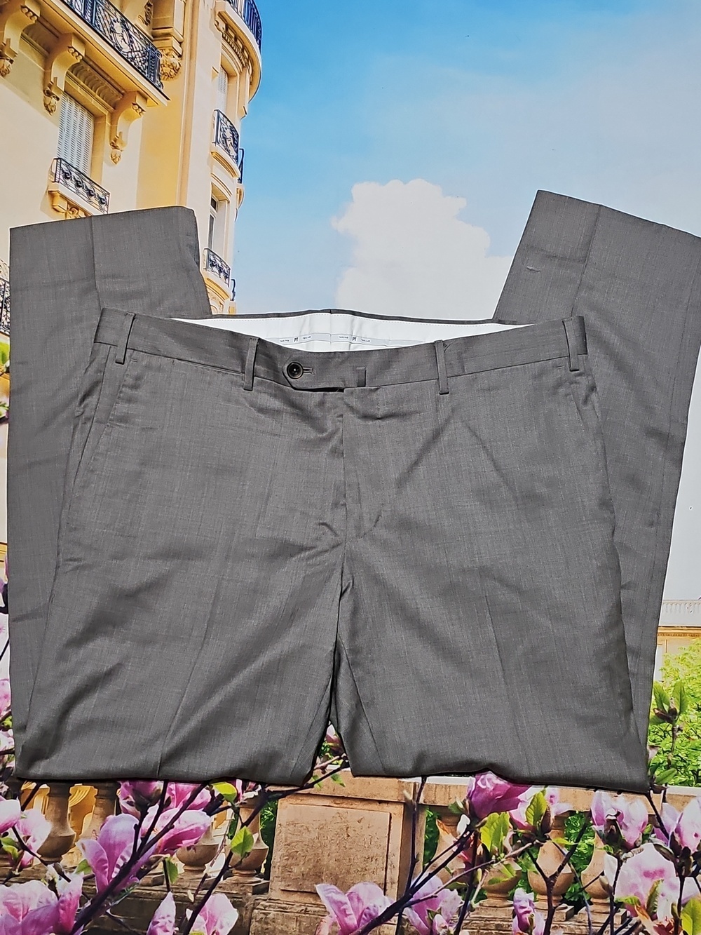 PT Torino Slim Fit Deluxe Comfort Wool Dress Pants Size 36x29